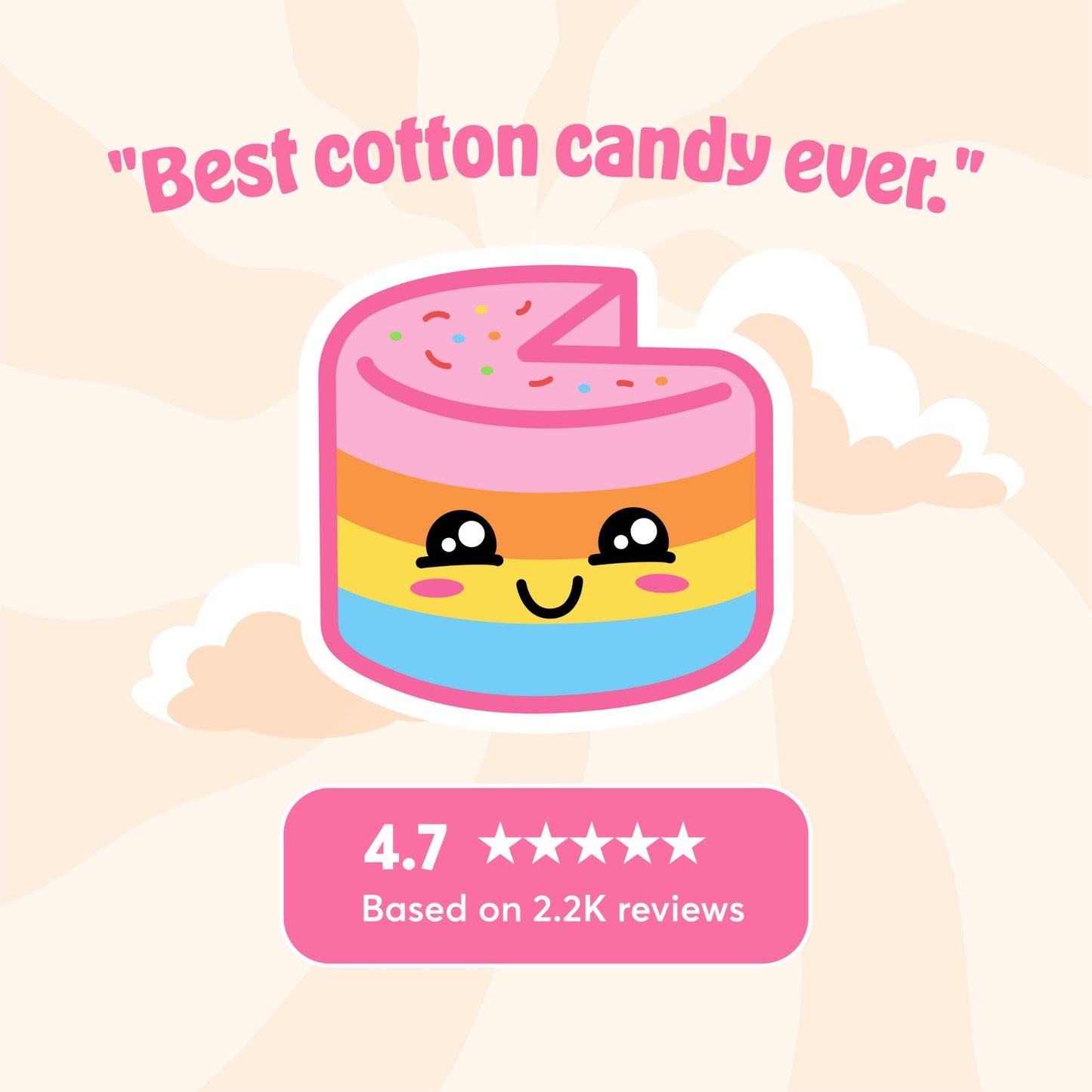 Classic Cotton Candy Cake