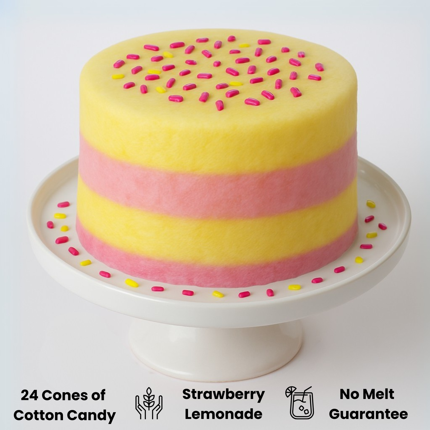 Strawberry Lemonade Cloud Cake