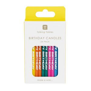 Rainbow Birthday Candles (24 Pack)